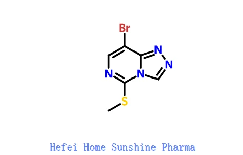 1,2,4-триазоло [4,3-с] піримідин, 8-бром-5- (метилтіо)-CAS 99451-55-5